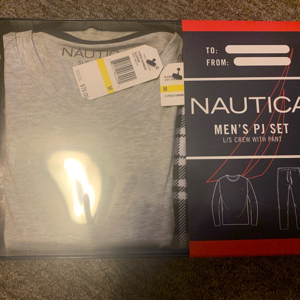 MENS NAUTICA PAJAMA SET SIZE MEDIUM
